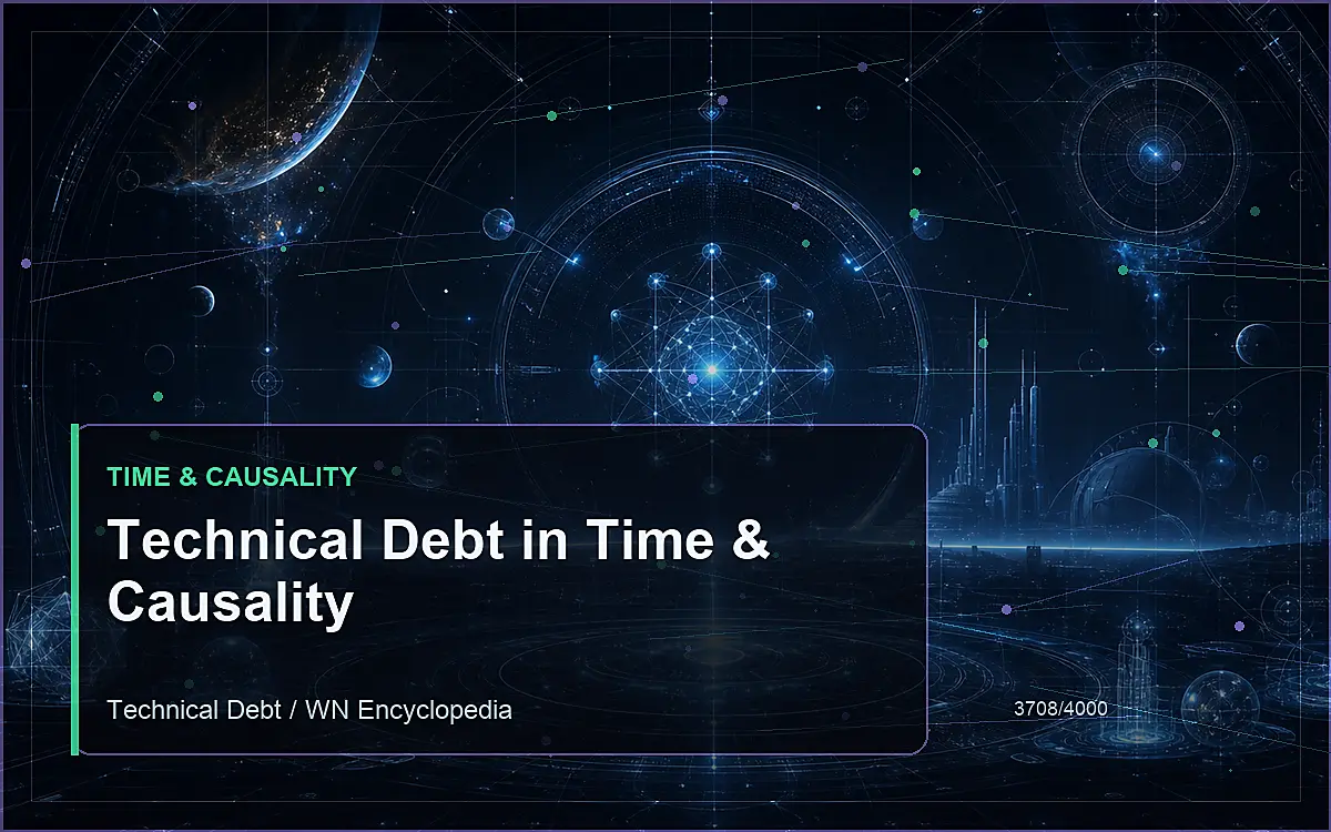 AI-generated encyclopedia reference image for Technical Debt in Time & Causality