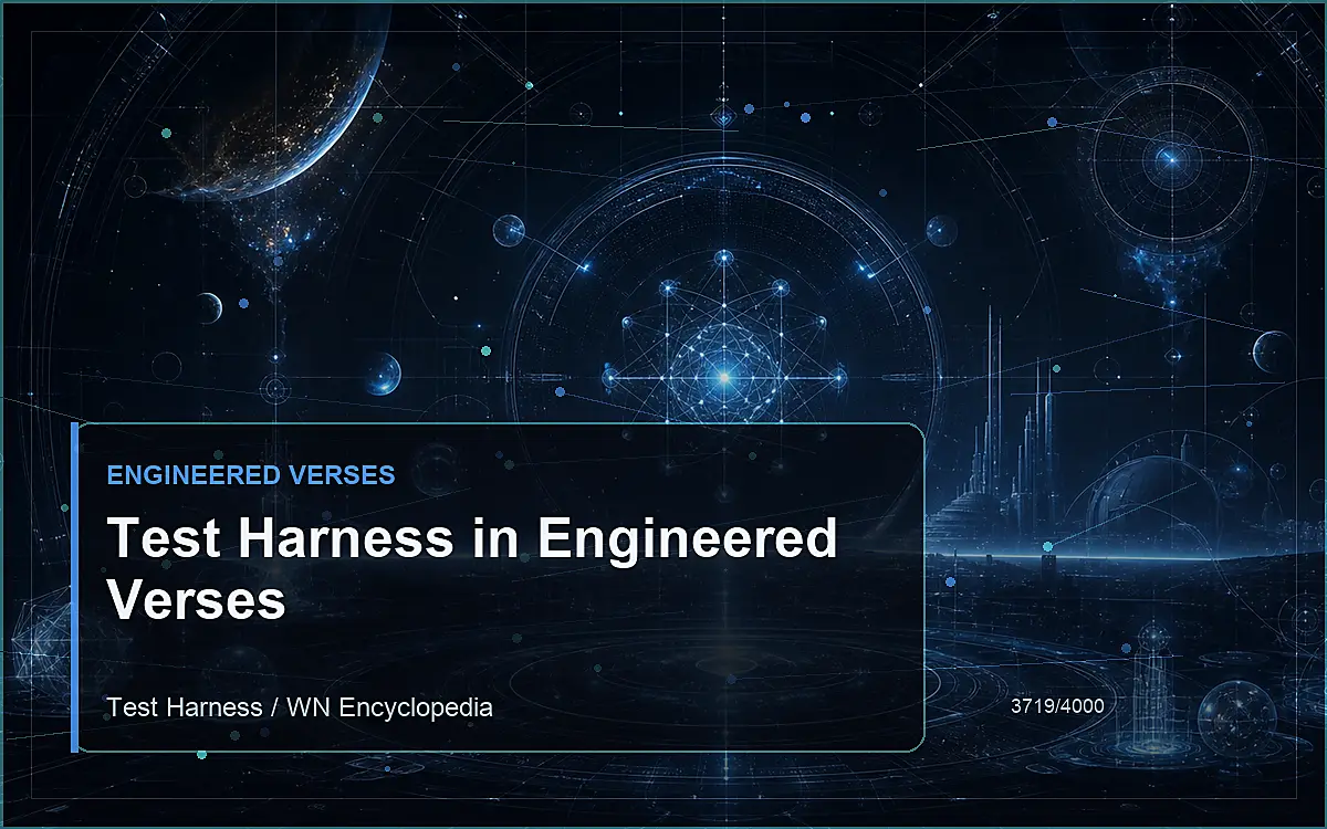 AI-generated encyclopedia reference image for Test Harness in Engineered Verses