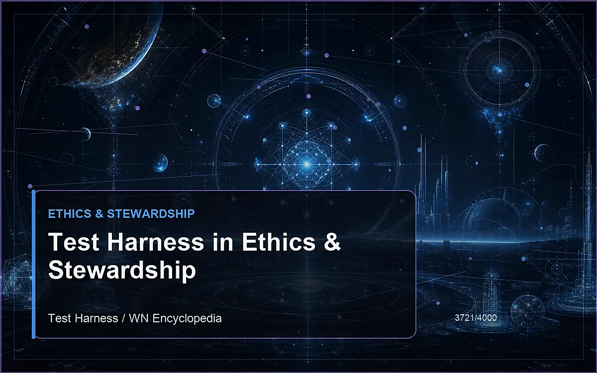 AI-generated encyclopedia reference image for Test Harness in Ethics & Stewardship