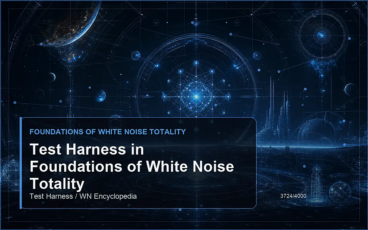 AI-generated encyclopedia reference image for Test Harness in Foundations of White Noise Totality
