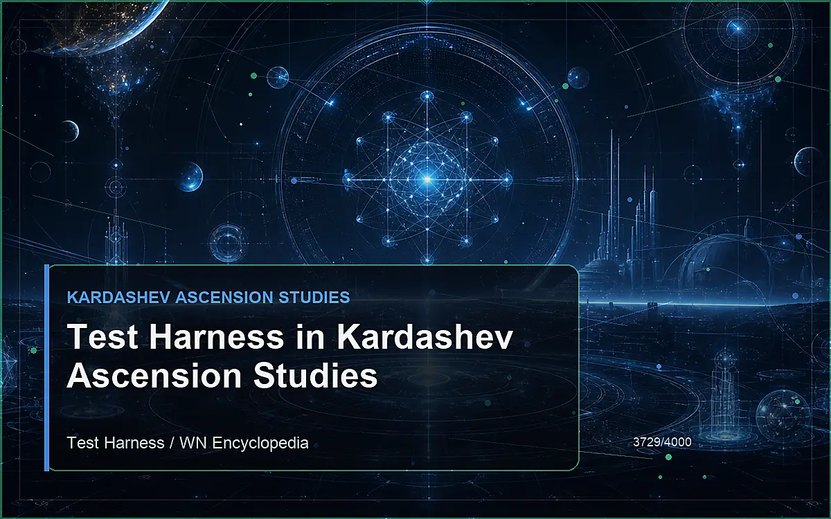 AI-generated encyclopedia reference image for Test Harness in Kardashev Ascension Studies