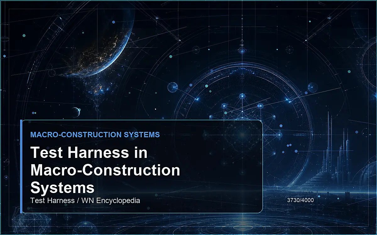 AI-generated encyclopedia reference image for Test Harness in Macro-Construction Systems