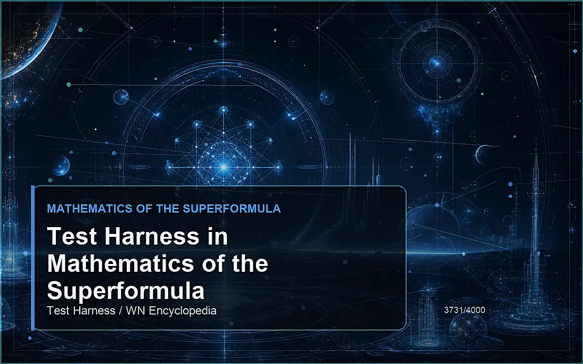 AI-generated encyclopedia reference image for Test Harness in Mathematics of the Superformula