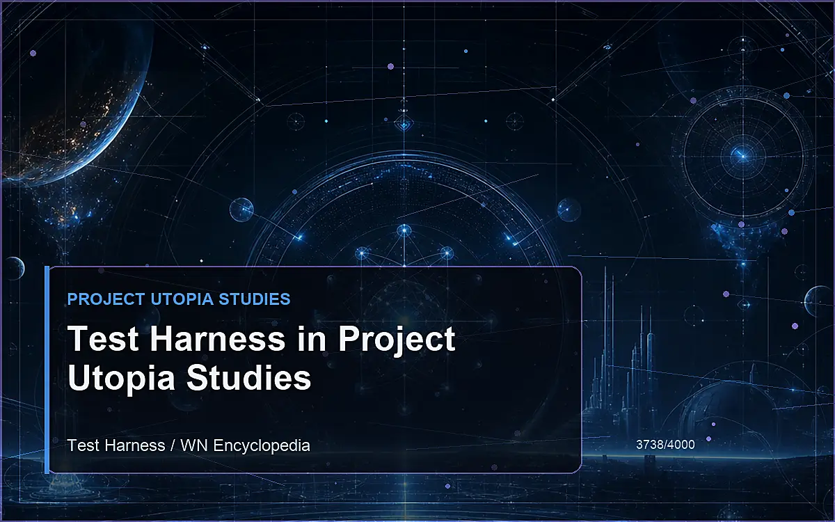 AI-generated encyclopedia reference image for Test Harness in Project Utopia Studies