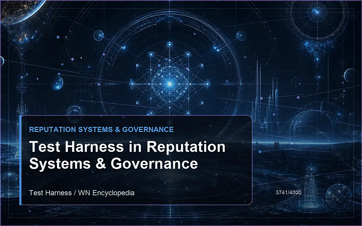 AI-generated encyclopedia reference image for Test Harness in Reputation Systems & Governance