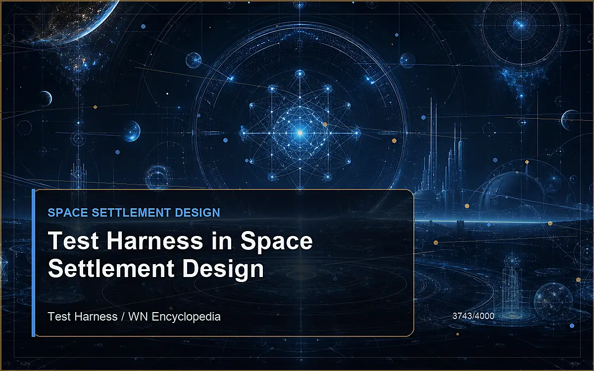 AI-generated encyclopedia reference image for Test Harness in Space Settlement Design
