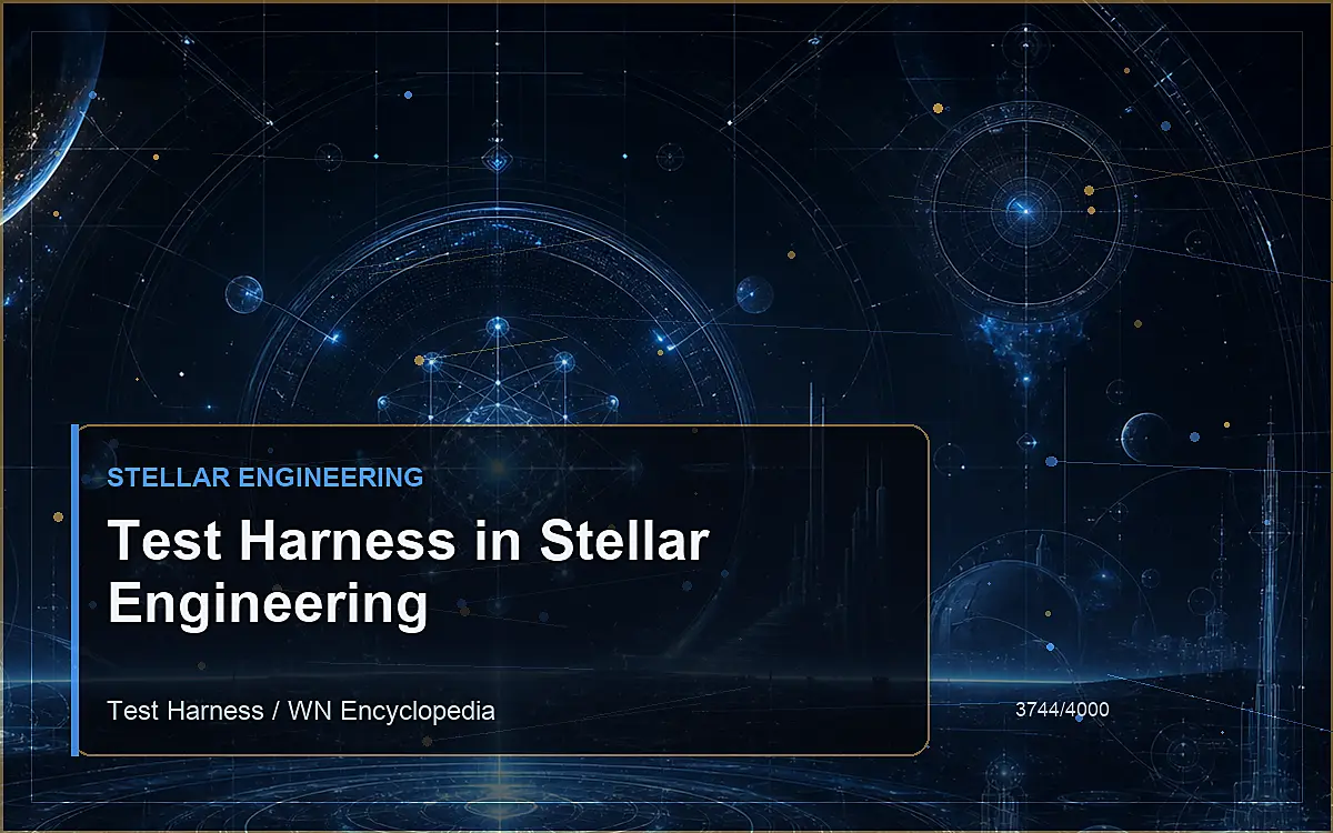 AI-generated encyclopedia reference image for Test Harness in Stellar Engineering