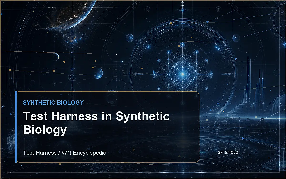 AI-generated encyclopedia reference image for Test Harness in Synthetic Biology