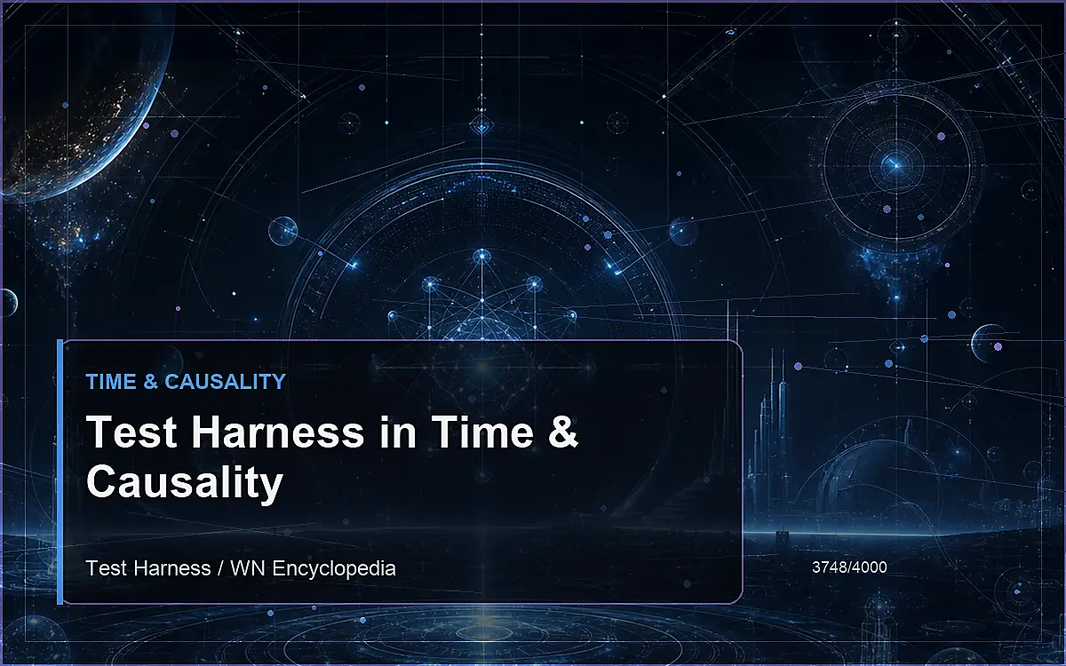 AI-generated encyclopedia reference image for Test Harness in Time & Causality