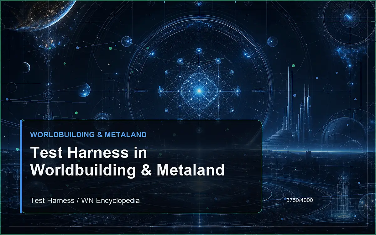 AI-generated encyclopedia reference image for Test Harness in Worldbuilding & Metaland