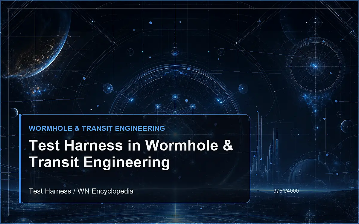 AI-generated encyclopedia reference image for Test Harness in Wormhole & Transit Engineering