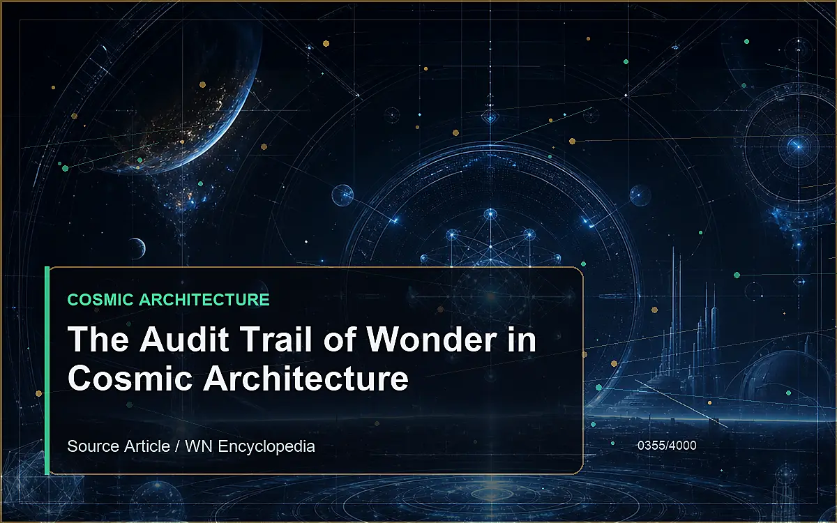 AI-generated encyclopedia reference image for The Audit Trail of Wonder in Cosmic Architecture