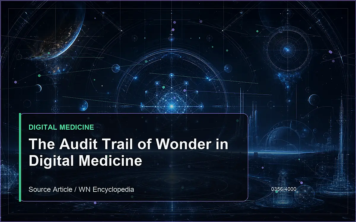 AI-generated encyclopedia reference image for The Audit Trail of Wonder in Digital Medicine