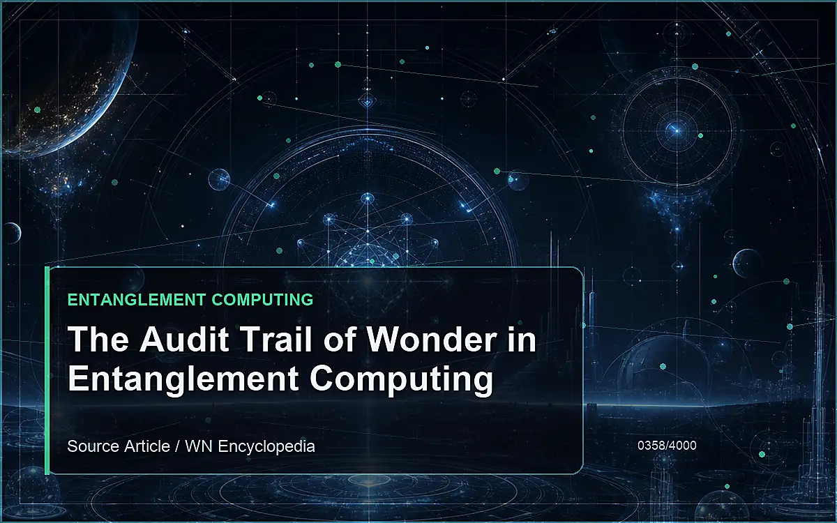 AI-generated encyclopedia reference image for The Audit Trail of Wonder in Entanglement Computing