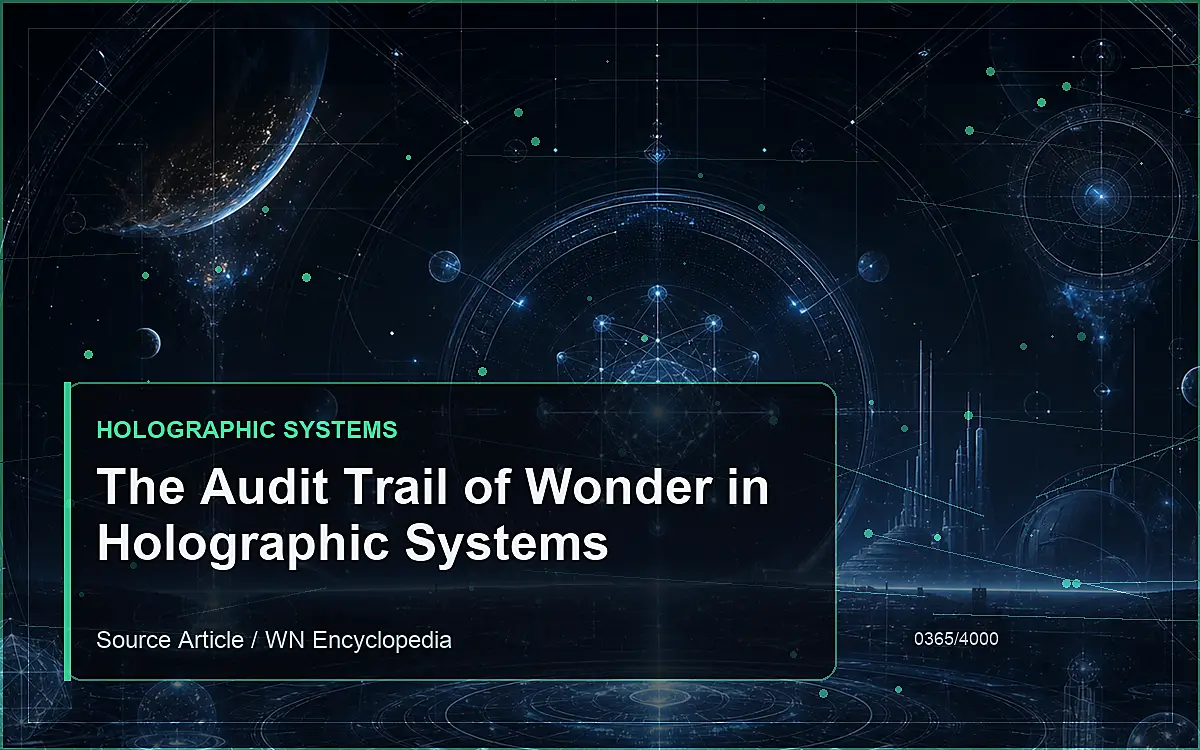 AI-generated encyclopedia reference image for The Audit Trail of Wonder in Holographic Systems