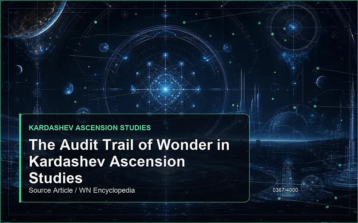 AI-generated encyclopedia reference image for The Audit Trail of Wonder in Kardashev Ascension Studies