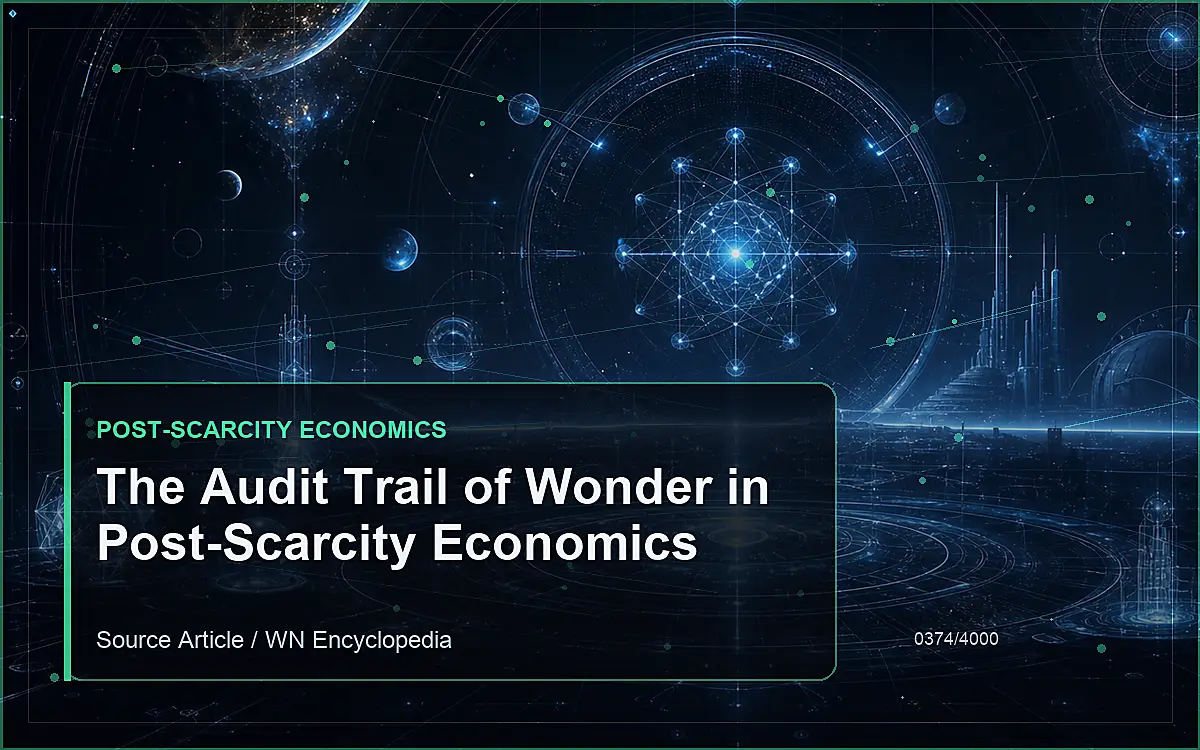 AI-generated encyclopedia reference image for The Audit Trail of Wonder in Post-Scarcity Economics