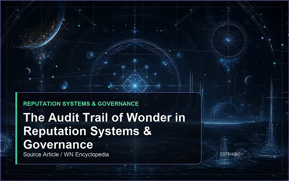 AI-generated encyclopedia reference image for The Audit Trail of Wonder in Reputation Systems & Governance