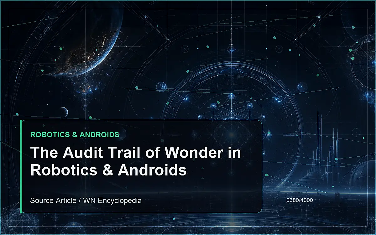 AI-generated encyclopedia reference image for The Audit Trail of Wonder in Robotics & Androids