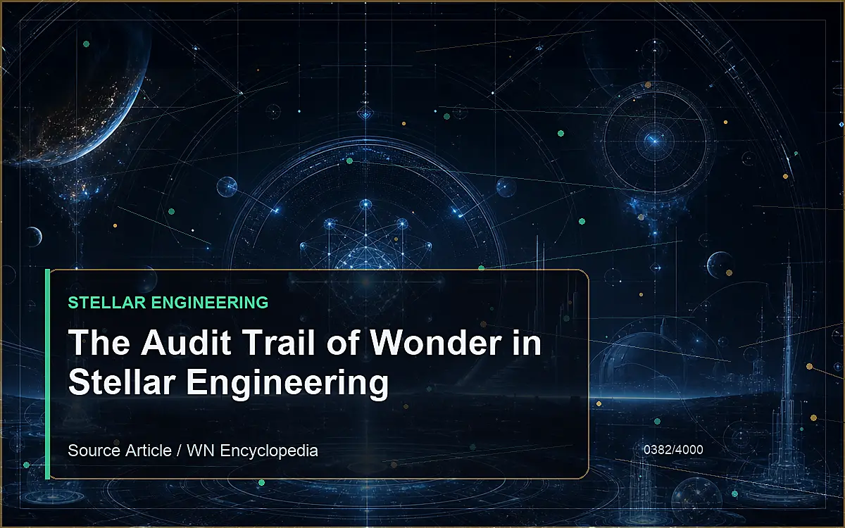AI-generated encyclopedia reference image for The Audit Trail of Wonder in Stellar Engineering