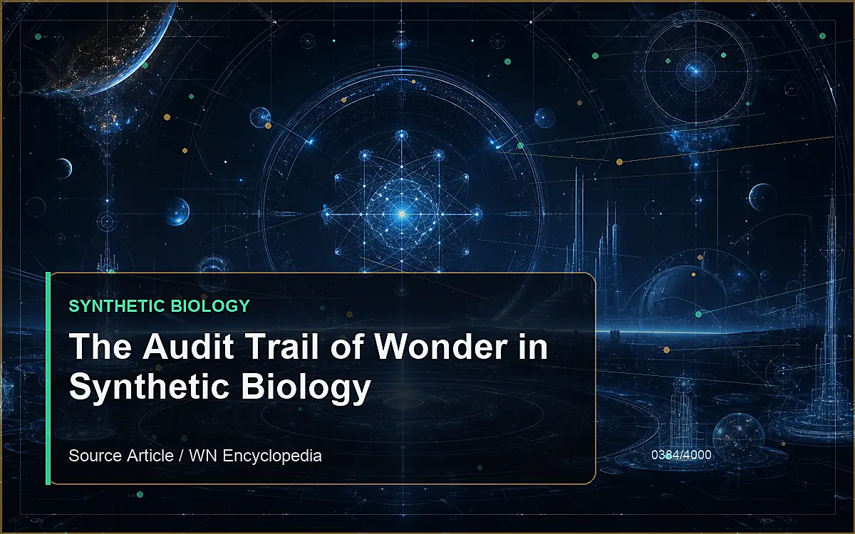 AI-generated encyclopedia reference image for The Audit Trail of Wonder in Synthetic Biology