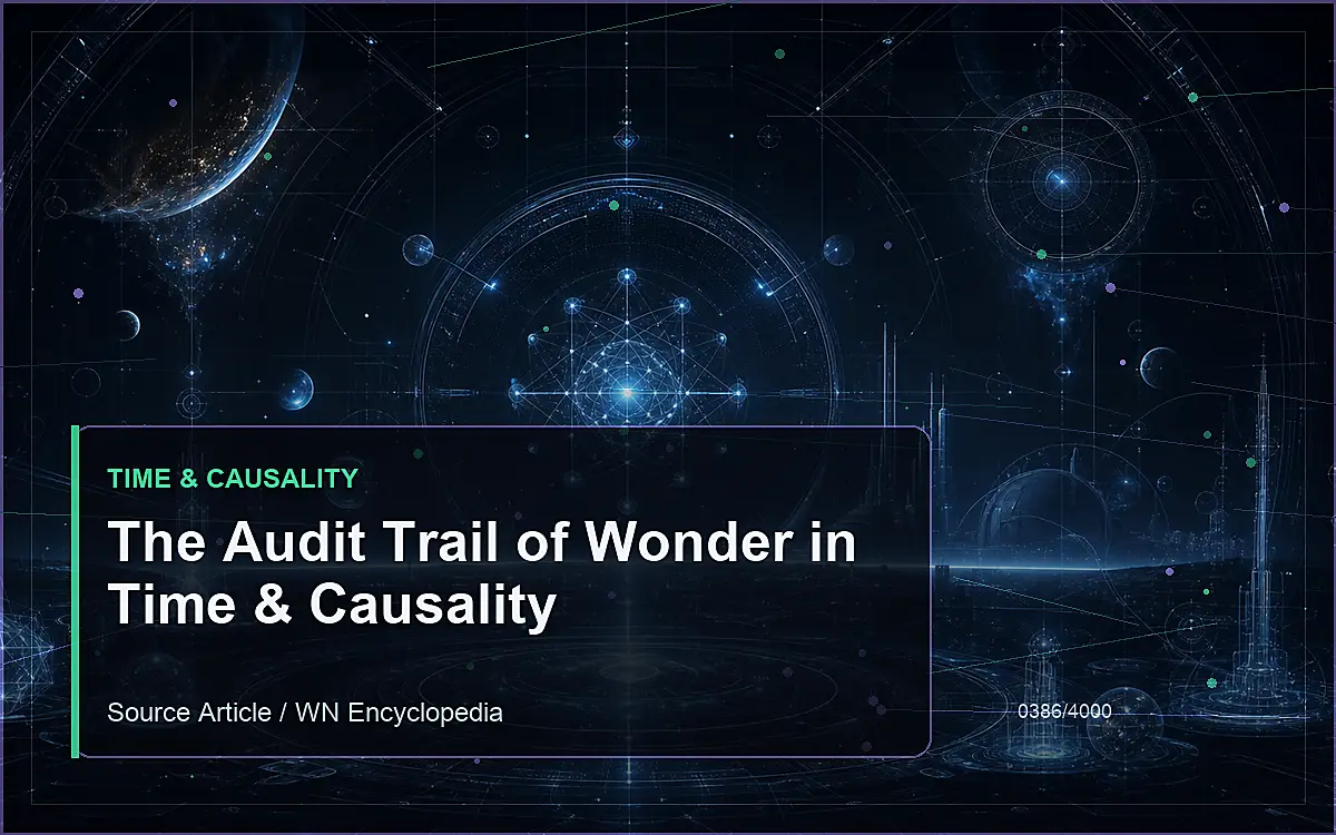 AI-generated encyclopedia reference image for The Audit Trail of Wonder in Time & Causality