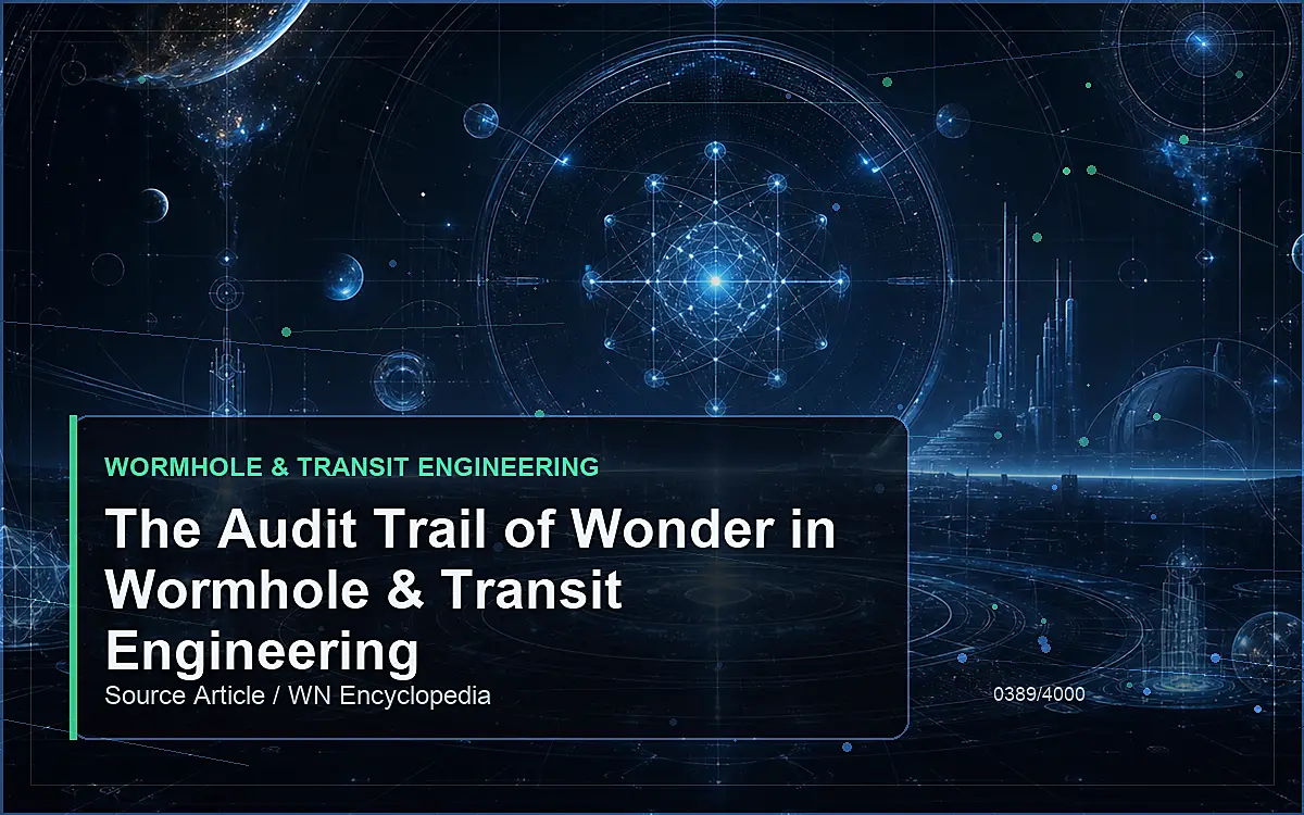 AI-generated encyclopedia reference image for The Audit Trail of Wonder in Wormhole & Transit Engineering
