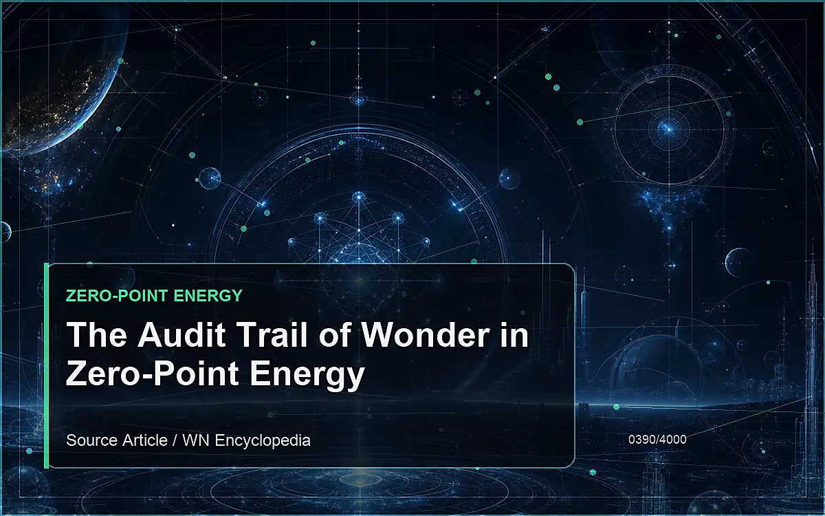 AI-generated encyclopedia reference image for The Audit Trail of Wonder in Zero-Point Energy