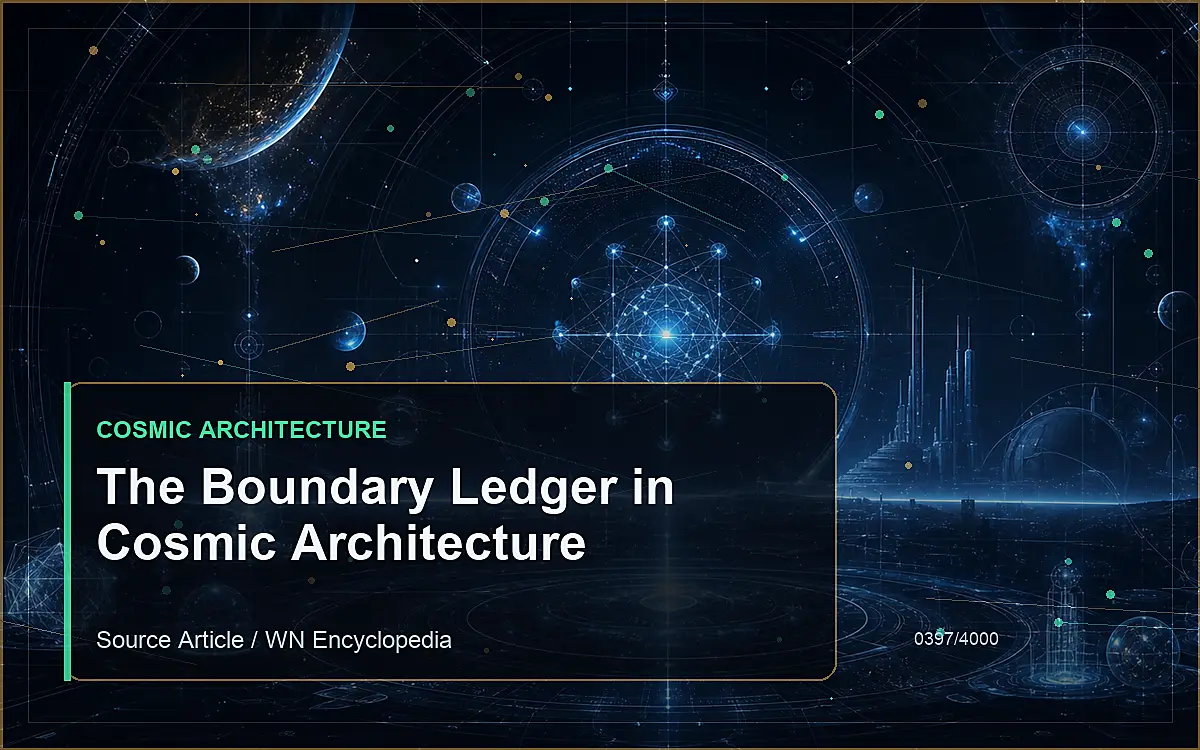 AI-generated encyclopedia reference image for The Boundary Ledger in Cosmic Architecture