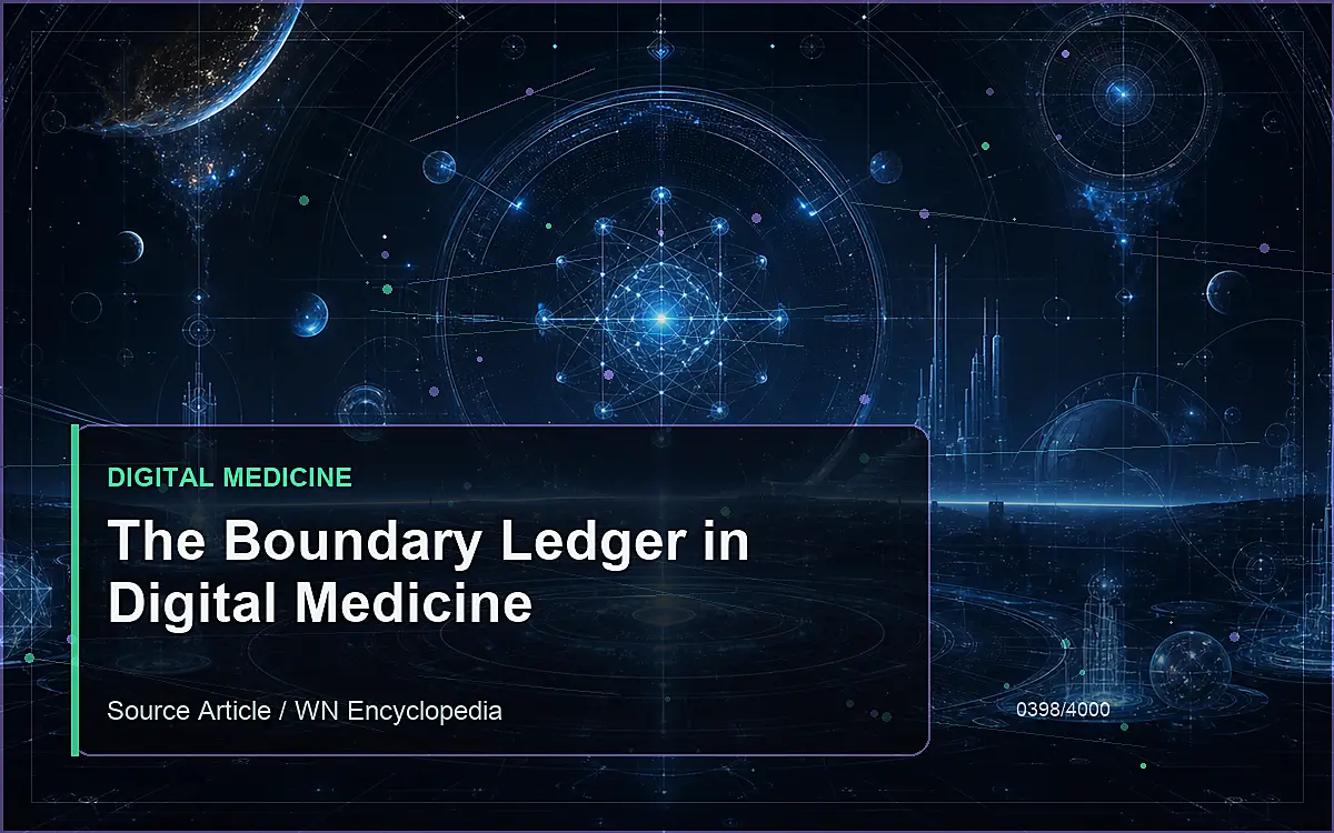 AI-generated encyclopedia reference image for The Boundary Ledger in Digital Medicine