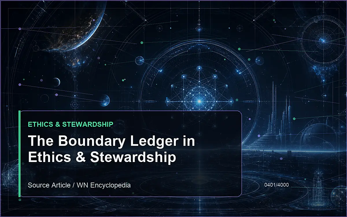 AI-generated encyclopedia reference image for The Boundary Ledger in Ethics & Stewardship