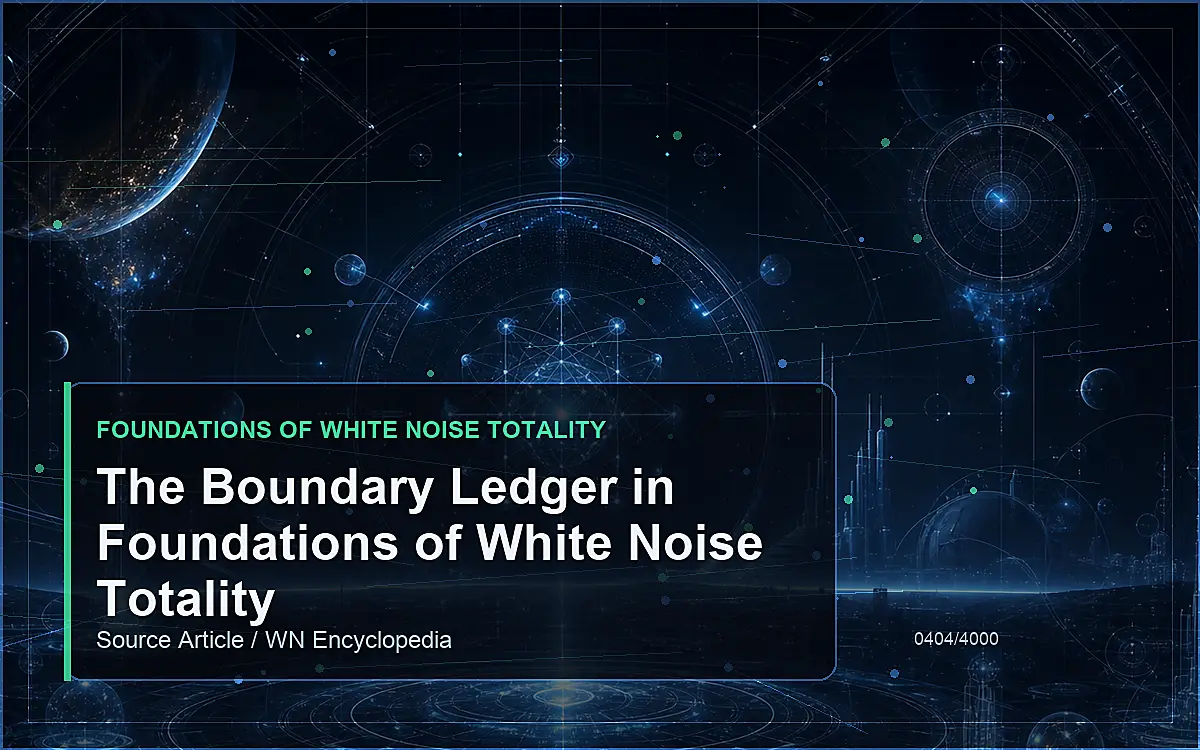 AI-generated encyclopedia reference image for The Boundary Ledger in Foundations of White Noise Totality
