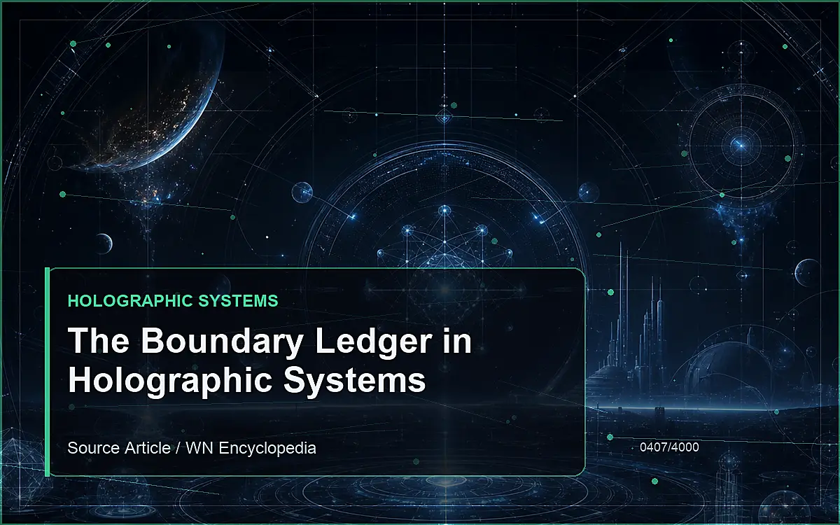 AI-generated encyclopedia reference image for The Boundary Ledger in Holographic Systems