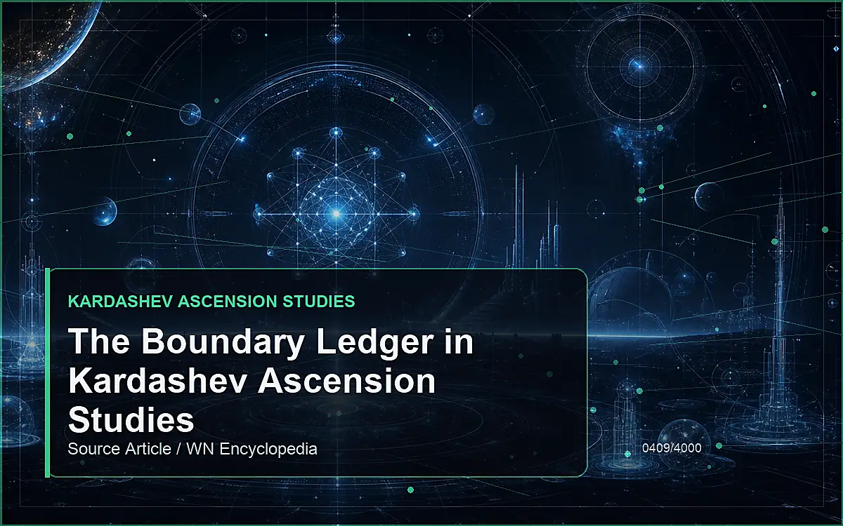 AI-generated encyclopedia reference image for The Boundary Ledger in Kardashev Ascension Studies