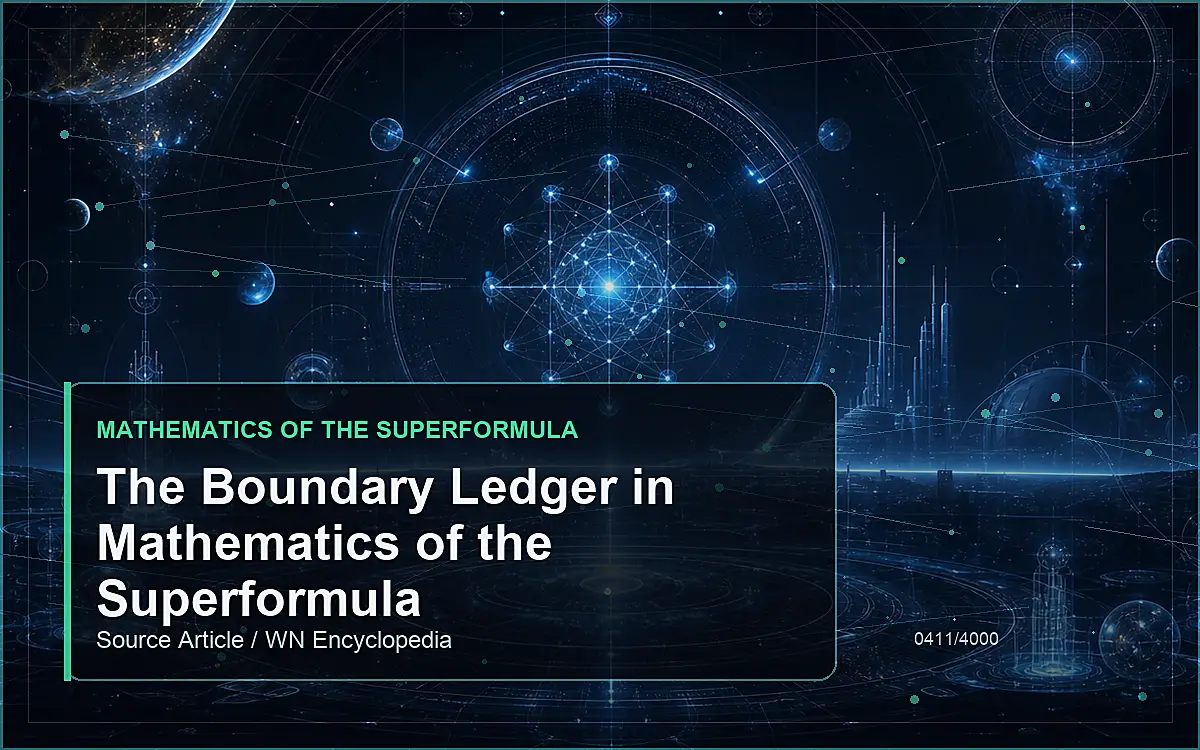 AI-generated encyclopedia reference image for The Boundary Ledger in Mathematics of the Superformula