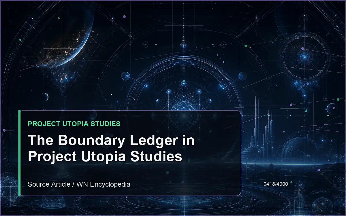 AI-generated encyclopedia reference image for The Boundary Ledger in Project Utopia Studies