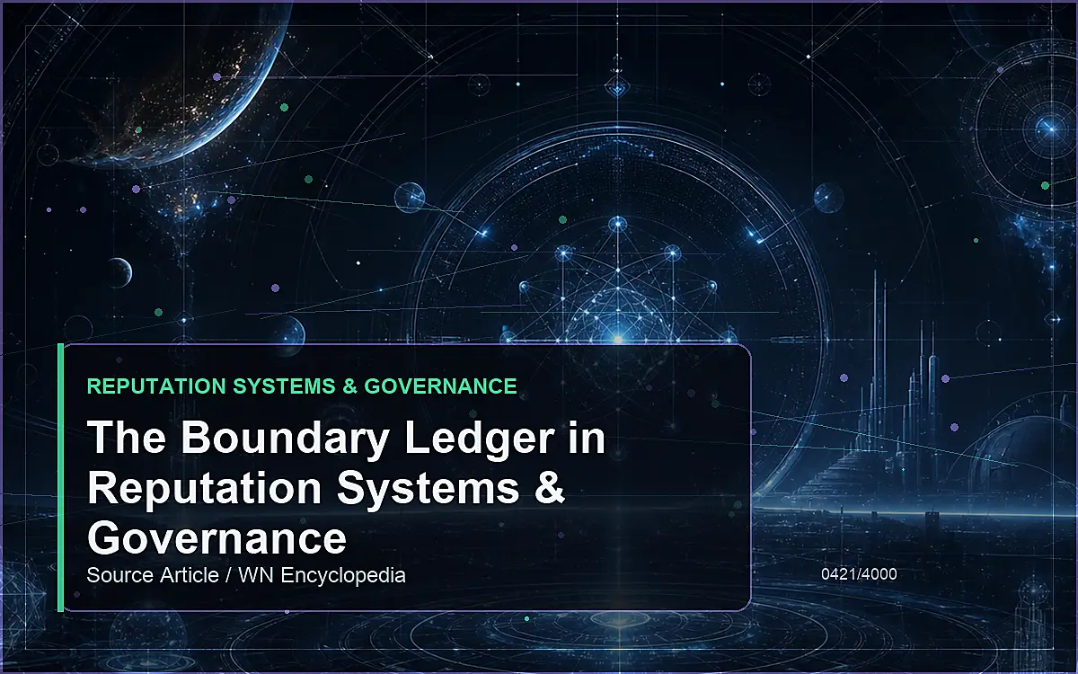 AI-generated encyclopedia reference image for The Boundary Ledger in Reputation Systems & Governance