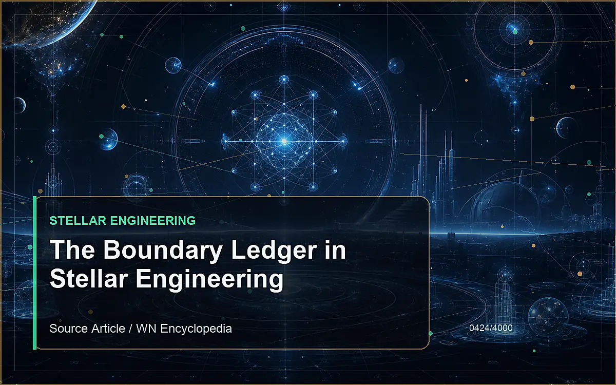 AI-generated encyclopedia reference image for The Boundary Ledger in Stellar Engineering