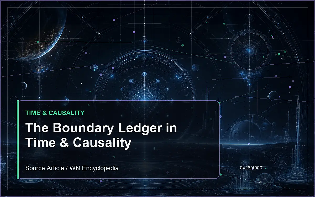 AI-generated encyclopedia reference image for The Boundary Ledger in Time & Causality