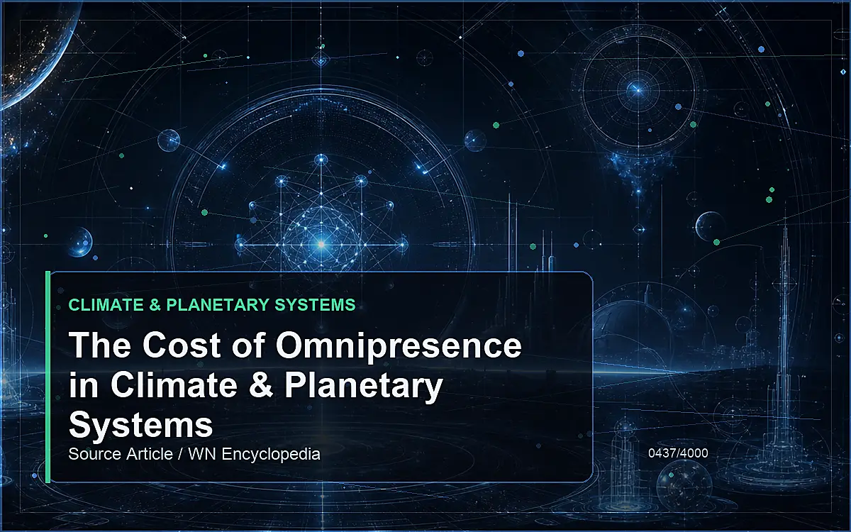 AI-generated encyclopedia reference image for The Cost of Omnipresence in Climate & Planetary Systems