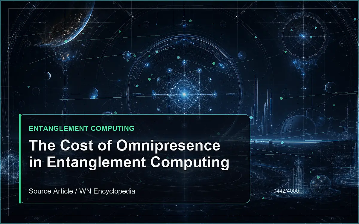 AI-generated encyclopedia reference image for The Cost of Omnipresence in Entanglement Computing