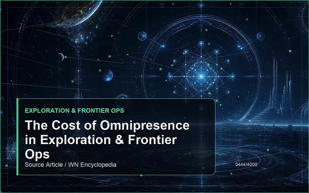 AI-generated encyclopedia reference image for The Cost of Omnipresence in Exploration & Frontier Ops