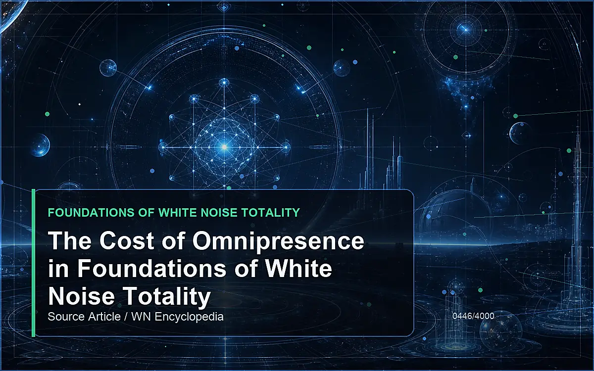 AI-generated encyclopedia reference image for The Cost of Omnipresence in Foundations of White Noise Totality
