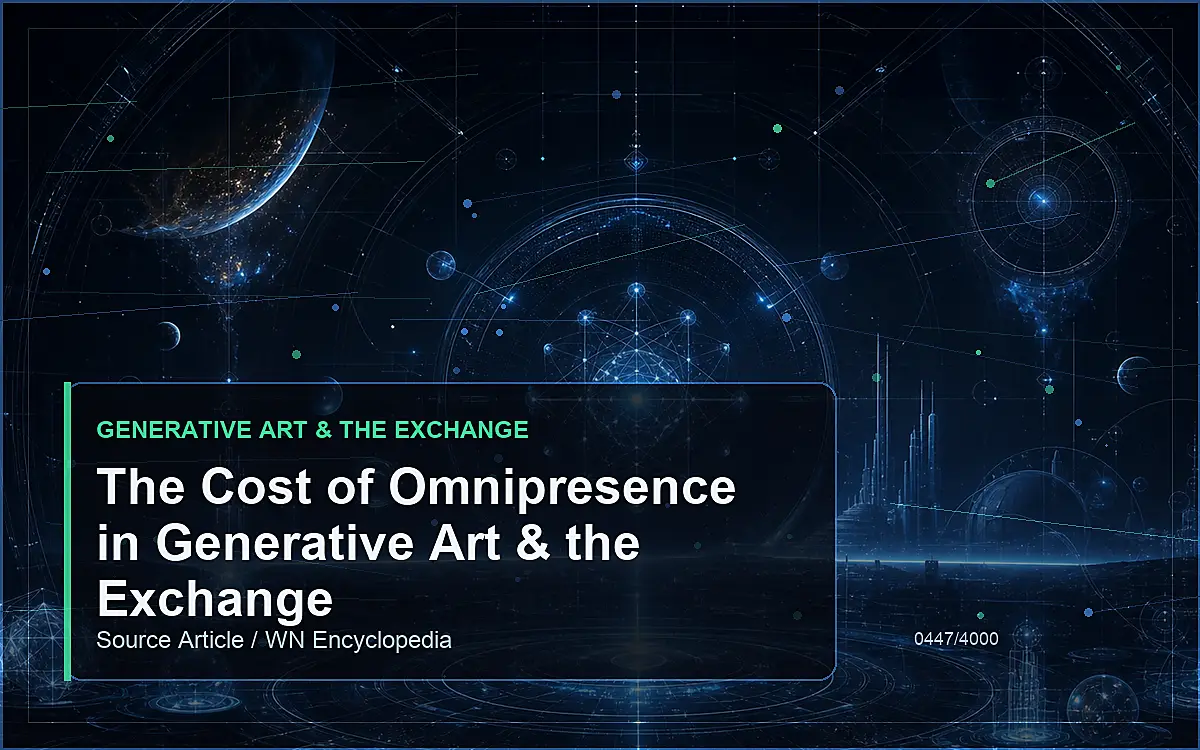 AI-generated encyclopedia reference image for The Cost of Omnipresence in Generative Art & the Exchange