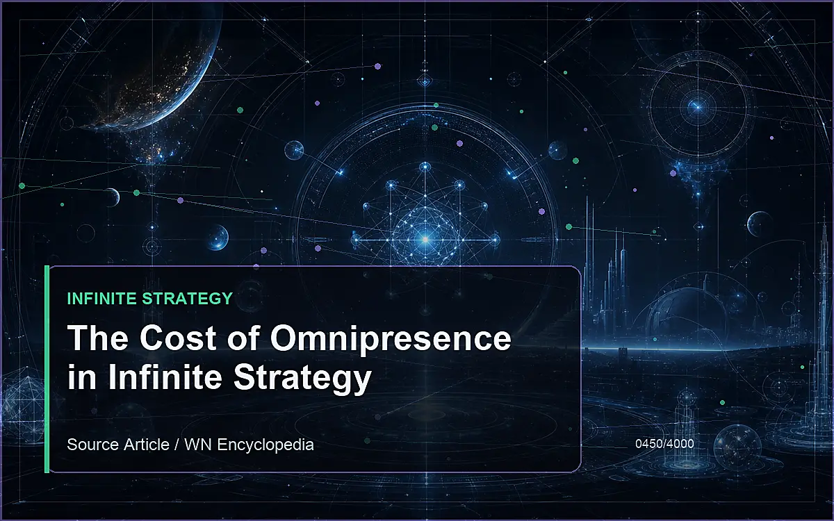 AI-generated encyclopedia reference image for The Cost of Omnipresence in Infinite Strategy