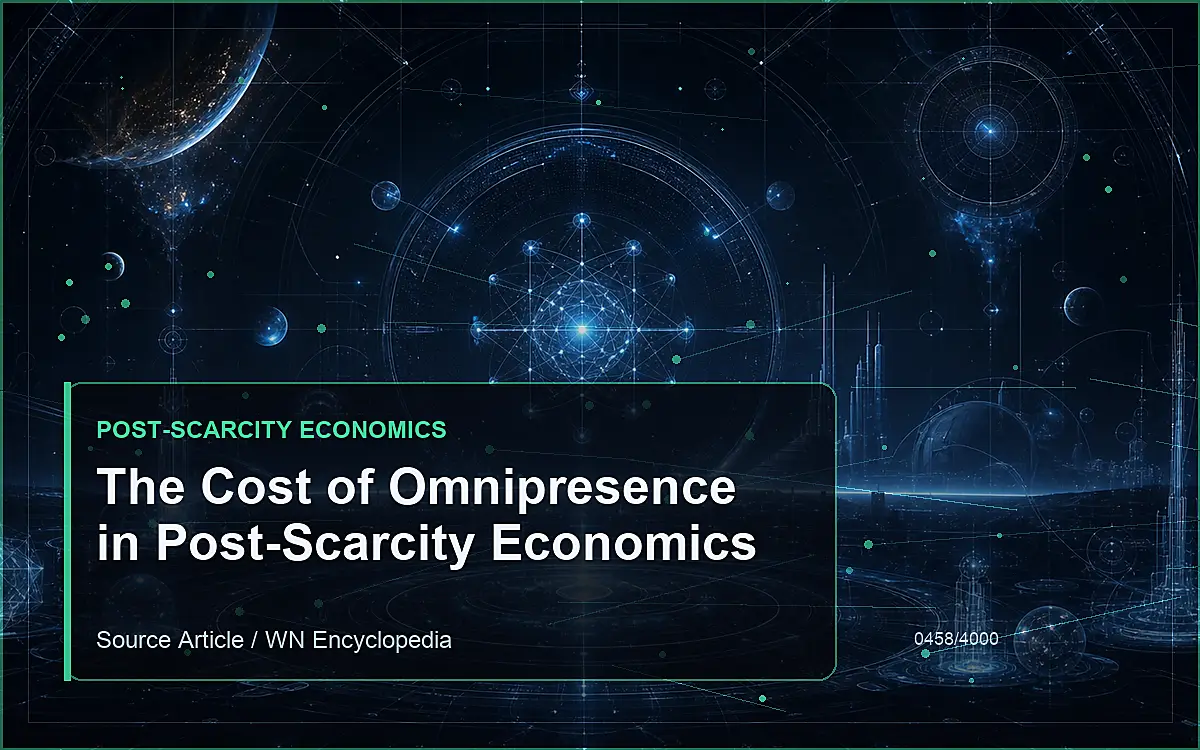 AI-generated encyclopedia reference image for The Cost of Omnipresence in Post-Scarcity Economics