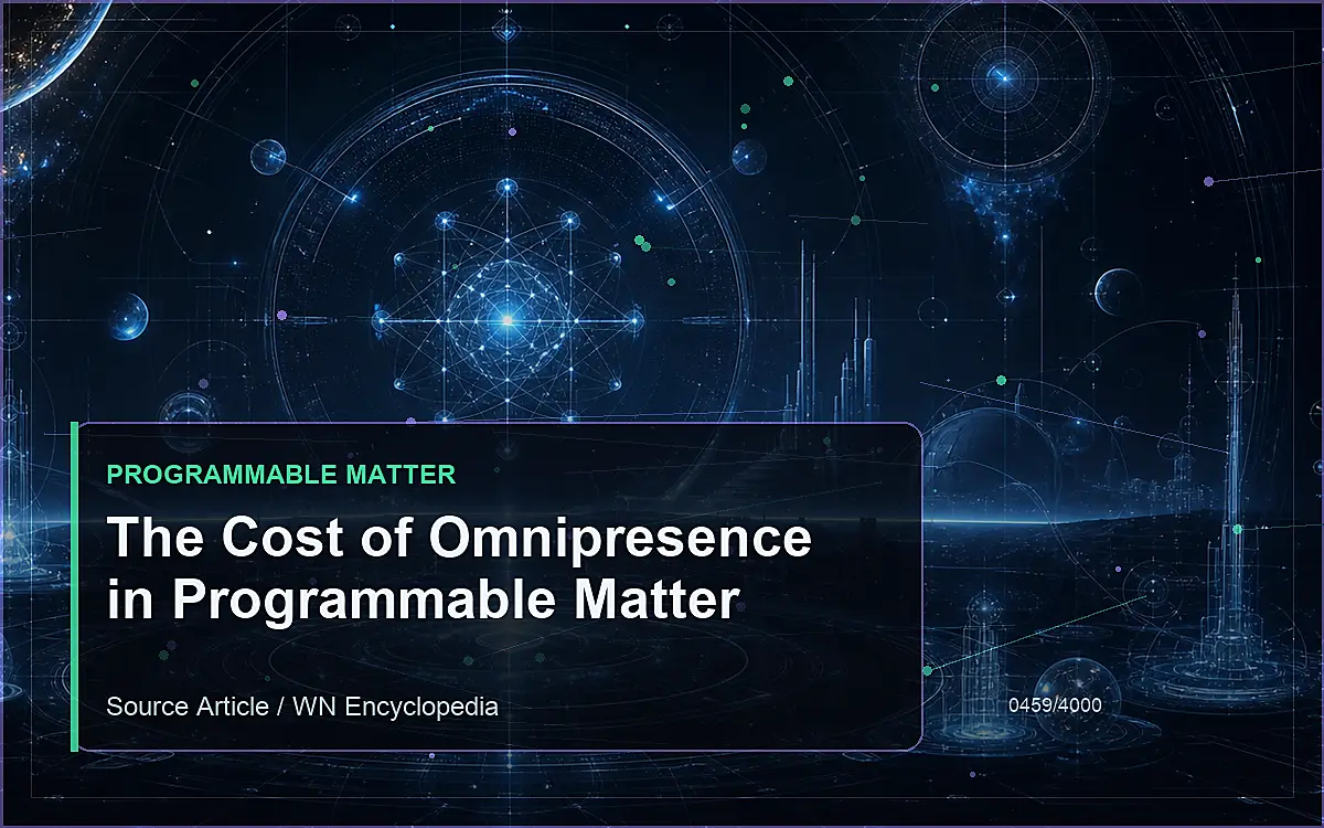 AI-generated encyclopedia reference image for The Cost of Omnipresence in Programmable Matter