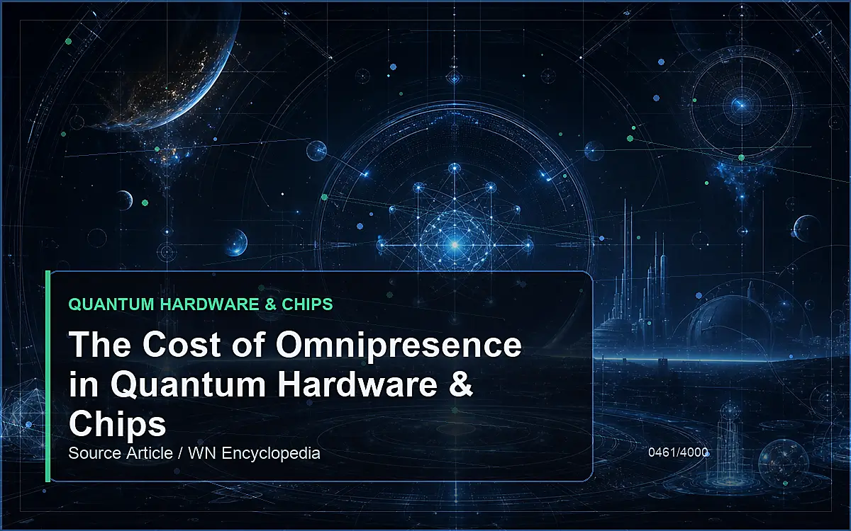 AI-generated encyclopedia reference image for The Cost of Omnipresence in Quantum Hardware & Chips
