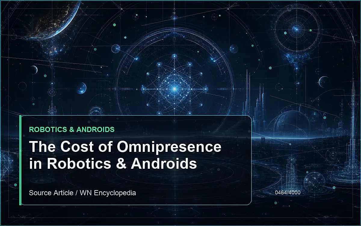 AI-generated encyclopedia reference image for The Cost of Omnipresence in Robotics & Androids