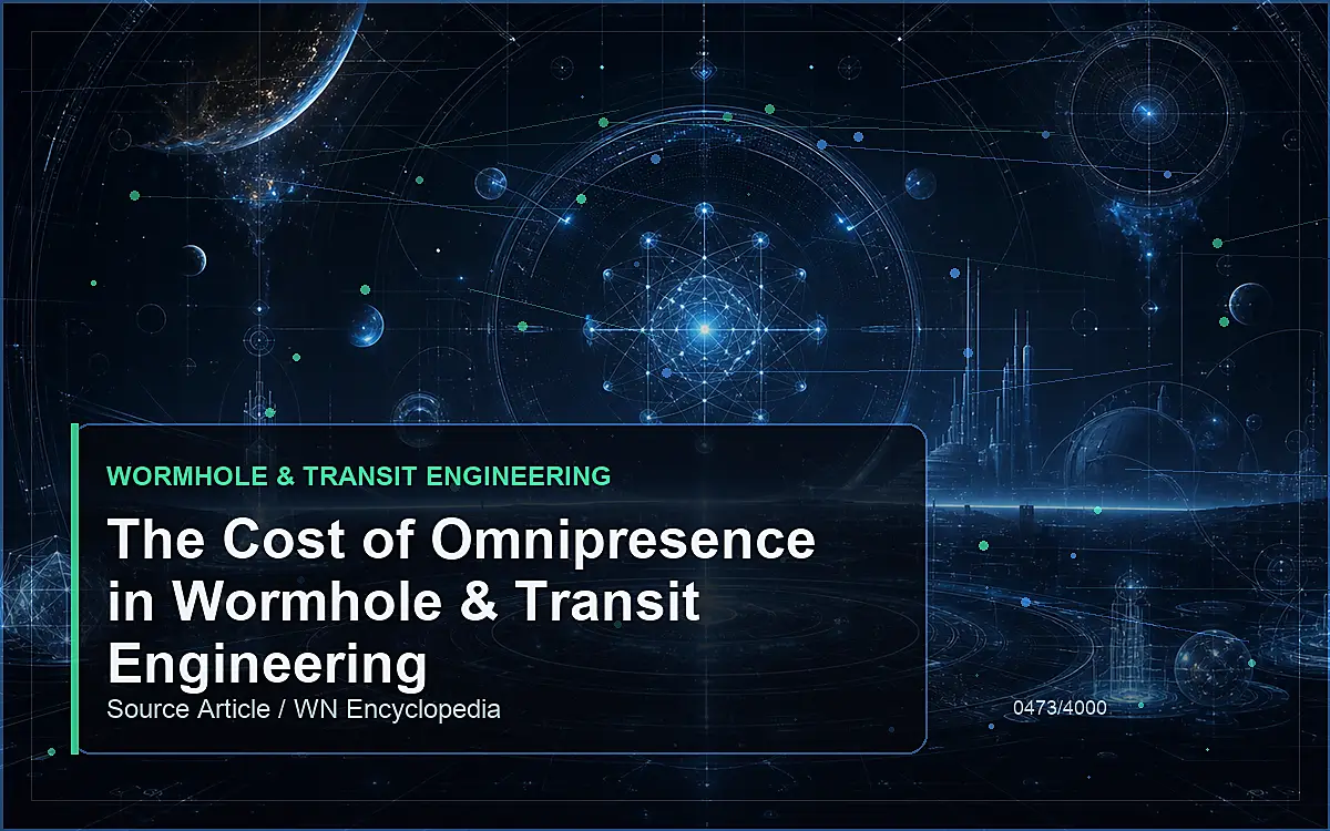 AI-generated encyclopedia reference image for The Cost of Omnipresence in Wormhole & Transit Engineering